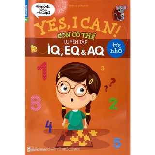 Sách Yes, I can! Con có thể luyện tập IQ, EQ & AQ từ nhỏ (Tặng khóa học tiếng anh online)