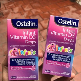 Vitamin D3 Ostelin drop 2.4ml cho trẻ từ sơ sinh