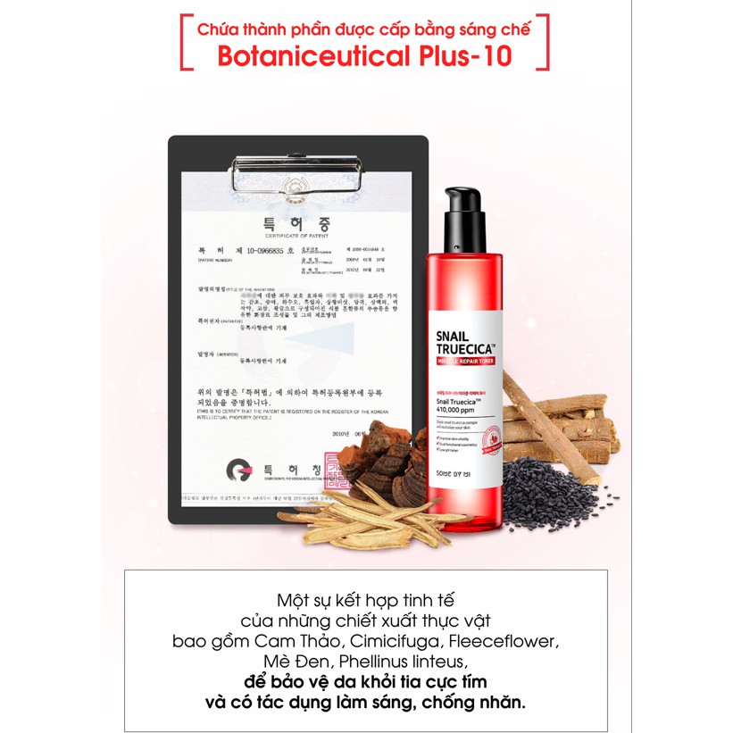 Nước hoa hồng Some By Mi Snail Truecica Miracle Repair Toner | BigBuy360 - bigbuy360.vn