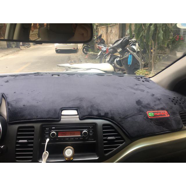 Thảm Taplo nhung Kia Morning 2012 - 2020, 2021 - 2023 Nhung có Chống Trượt