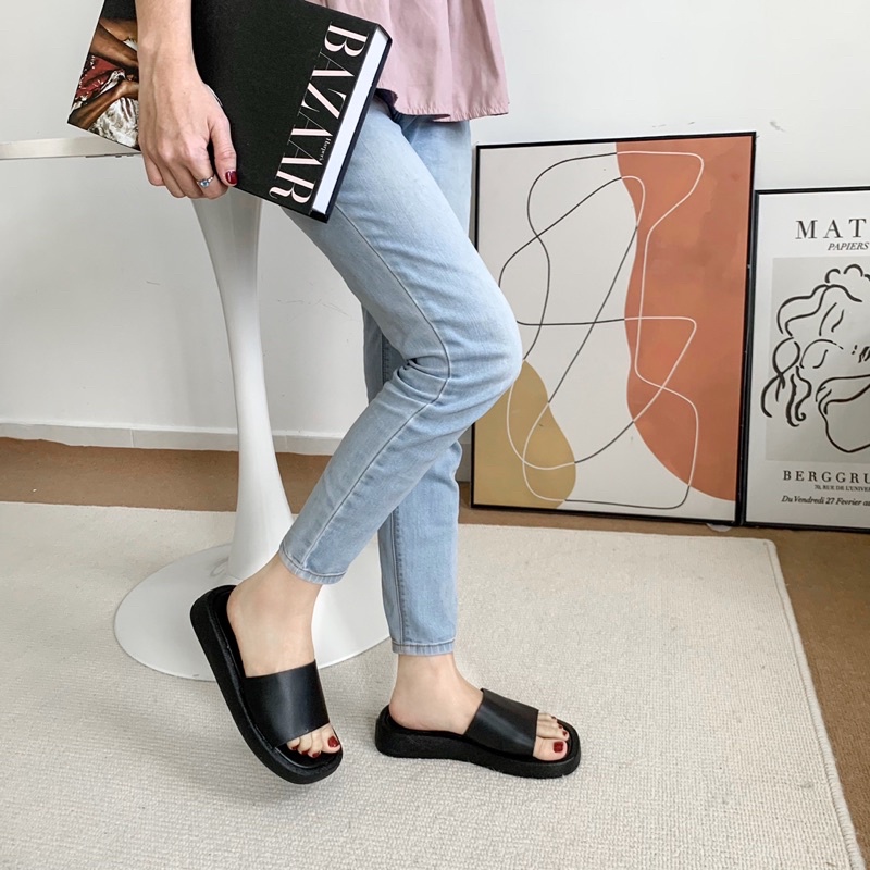 [HOT] Dép quai ngang thời trang đế 3p basic năng động, cá tính