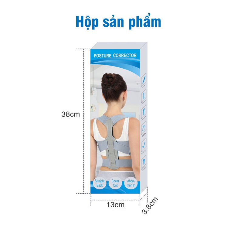 Đai Định Hình Và Chống Gù Lưng Người Lớn Cao Cấp- HỖ TRỢ ĐIỀU CHỈNH CONG VẸO CỘT SỐNG HG64