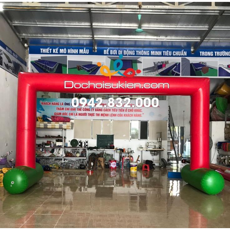 Cổng hơi sự kiện hình chữ nhật bơm kín cao 3m ngang 4m - dành cho tổ chức team building