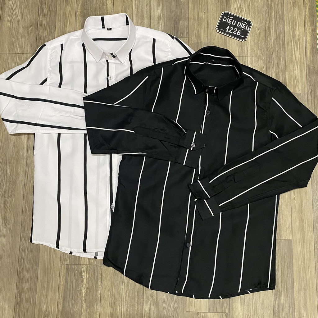 ÁO SƠ MI NAM KẺ SỌC SƠ MI NAM SỌC DỌC kèm ảnh thật - Diệu Diệu 1226 | BigBuy360 - bigbuy360.vn