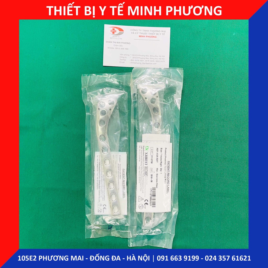 Nẹp đầu trên xương chày các lỗ
