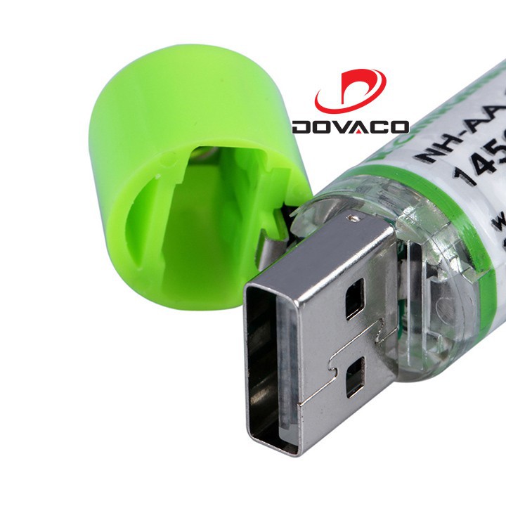 Pin tiểu AA sạc cổng USB 1.2V 1450mAh - siêu bền - có bảo hành