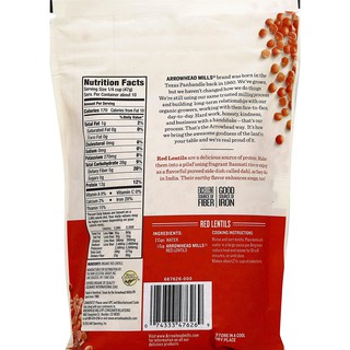 Đậu Lăng Đỏ Hữu Cơ Arrowhead Mills 453g