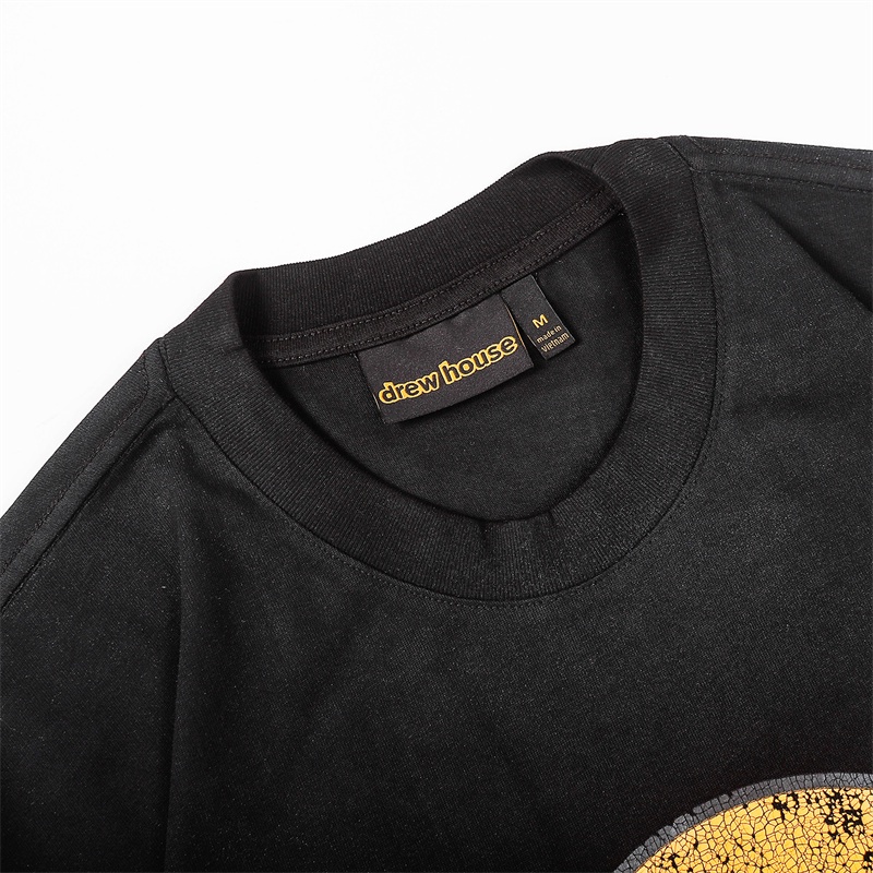 Hàng Bán Chạy Áo Thun Cotton Dáng Rộng Tay Ngắn In Hình Mặt Cười DR &amp; W Unisex