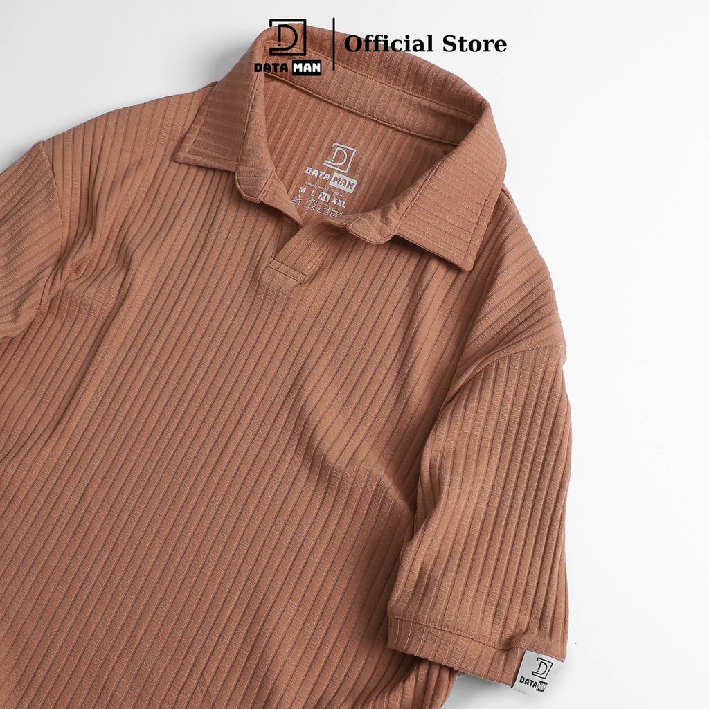 Áo polo ngắn tay nam DATAMAN, chất liệu cotton đũa co giãn thoáng mát - TPL22-01