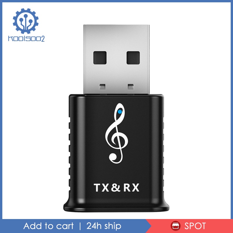 Bộ Thu Phát Âm Thanh Usb Bluetooth 5.0 2 Trong 1 Kool2-8 Cho Tv / Pc / Xe Hơi