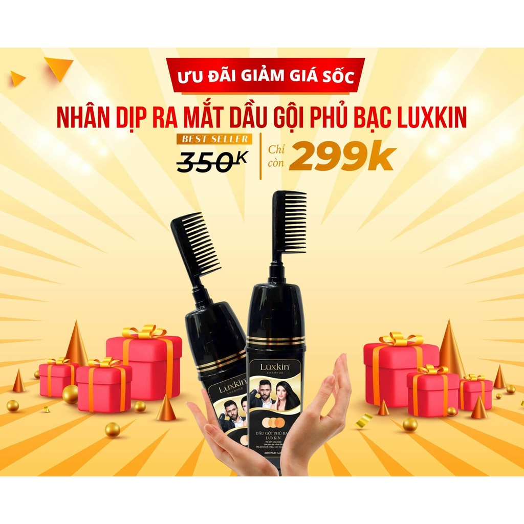 Dầu Gội Phủ Bạc LUXKIN - Hiệu Quả Tức Thì, Sản Phẩm Của Đông Dược Bà Vân
