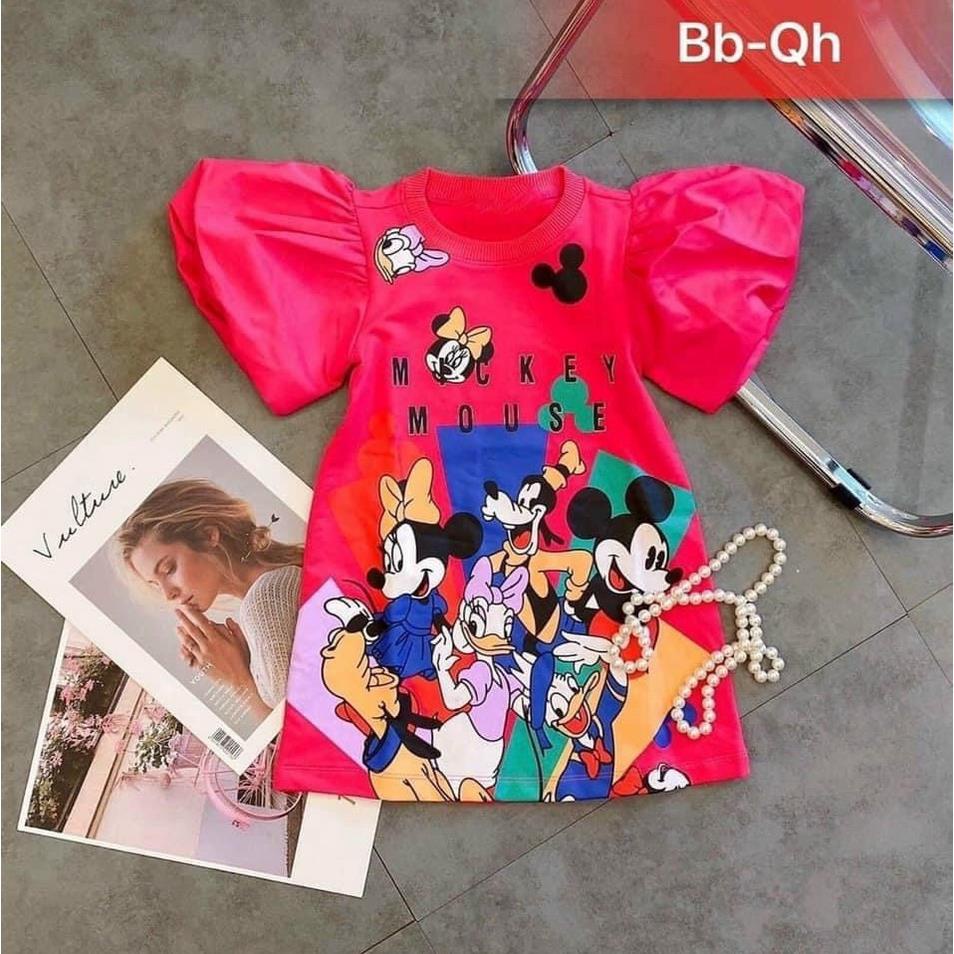 Váy cotton QC 3D hót hít bé gái