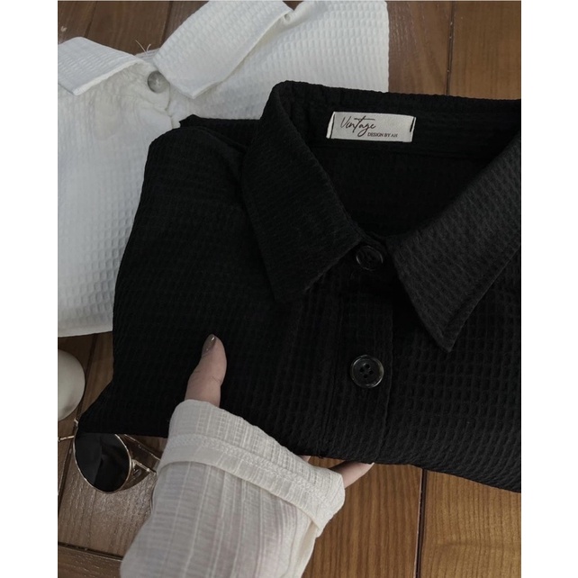 VÁY POLO NỈ TỔ ONG FORM SUÔNG STYLE ulzzang