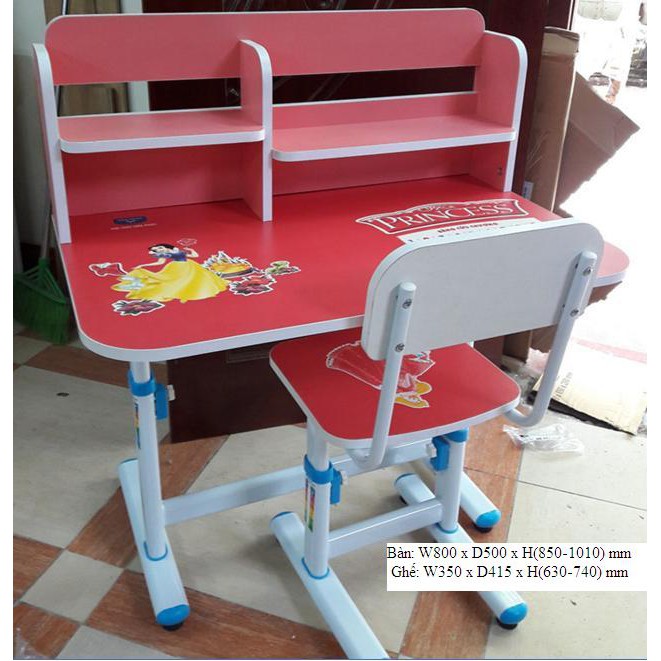 Bàn ghế học sinh liền giá sách-HÒA PHÁT-29C-3