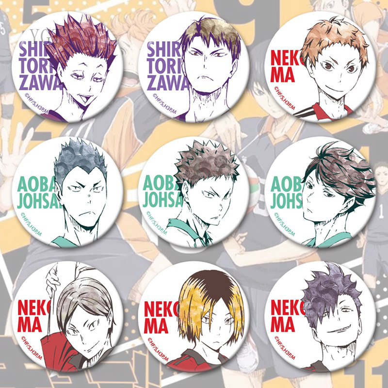 1 Ghim Cài Áo Hình Anime Haikyuu!! 58mm