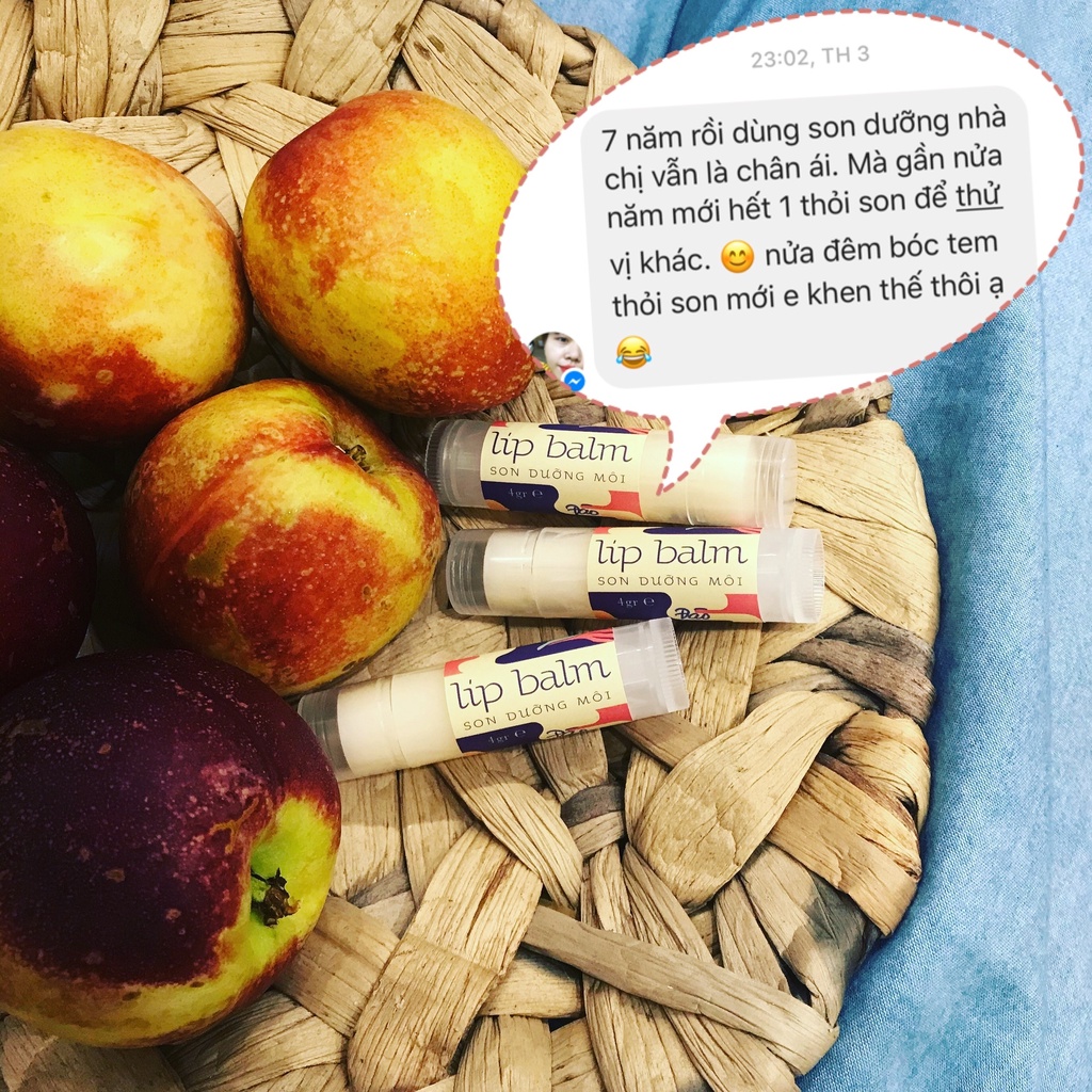 Son Dưỡng Môi Hữu Cơ Thuần Chay