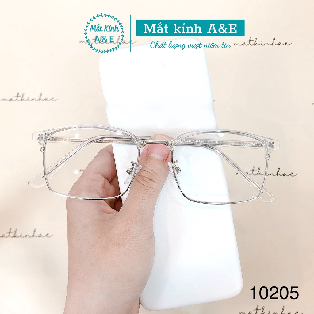 Gọng kính cận nam nữ AMIE Eyewear kính mắt vuông gọng nhựa kiểu dáng đơn giản thời trang 10205