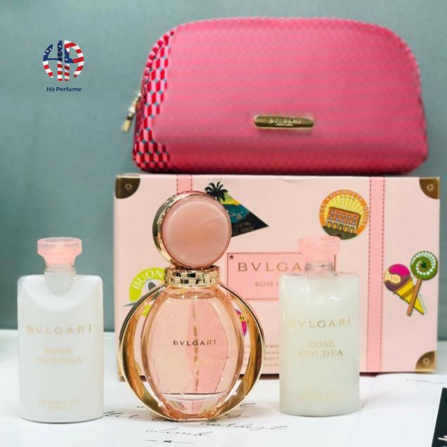 Set Nước hoa Nữ Bvlgari Rose Goldea EDP 90ml kèm sữa tắm & lotion Sang trọng, nữ tính | Thế Giới Skin Care