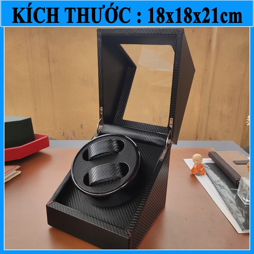 Hộp lắc đồng hồ cơ  ⌚FREESHIP⌚ Hộp đựng đồng hồ cơ - TẶNG adapter đi kèm