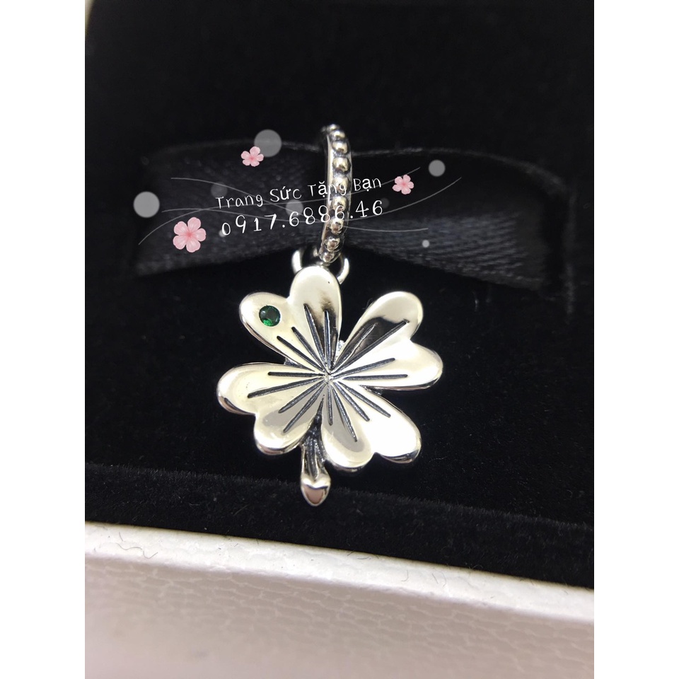 Charm Treo Cỏ 4 Lá May Mắn
