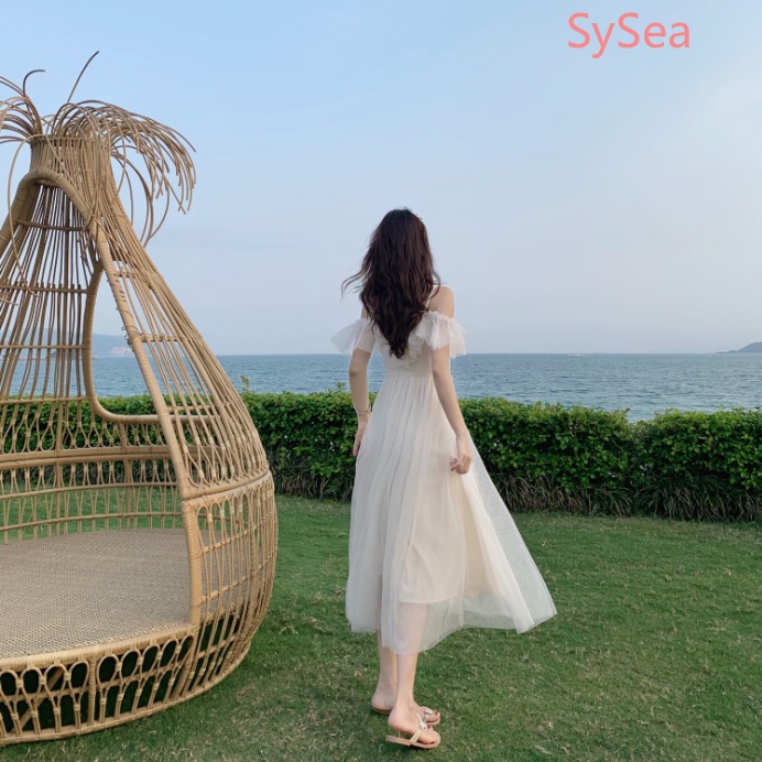 Đầm lưới dáng dài phong cách mùa hè thời trang xinh xắn cho nữ
