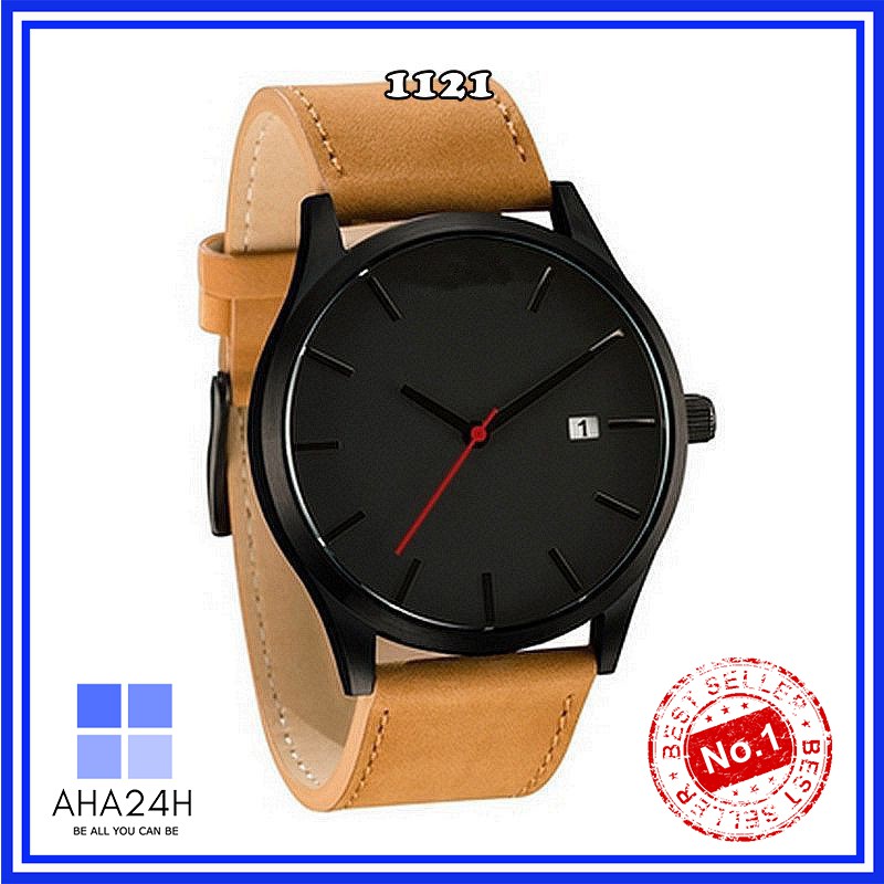 ĐỒNG HỒ NAM NỮ MẶT VINTAGE ĐƠN GIẢN SÀNH ĐIỆU AH1121 | BigBuy360 - bigbuy360.vn