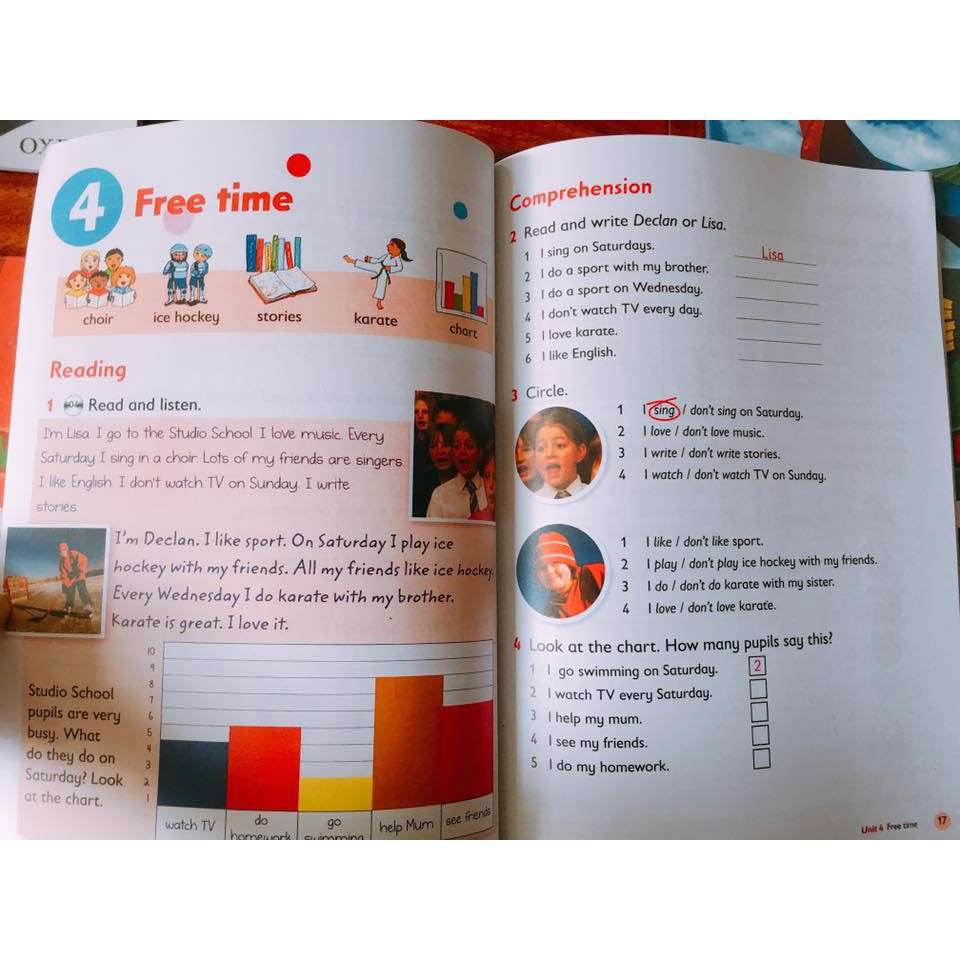 Combo 6q - [TẶNG FILE NGHE] Oxford primary skill reading and writing