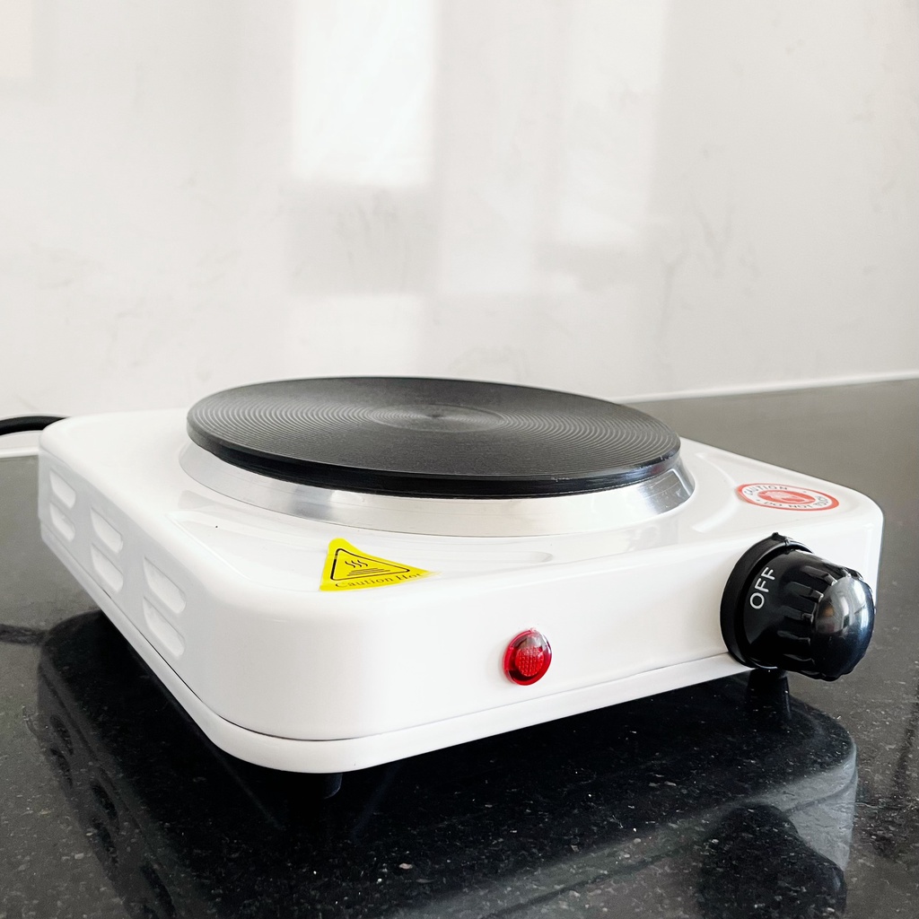 Bếp điện mini 1000w pha cà phê, trà, đun Moka Pot, hơ lá, đun Moka pot BSD-1010A- màu trắng