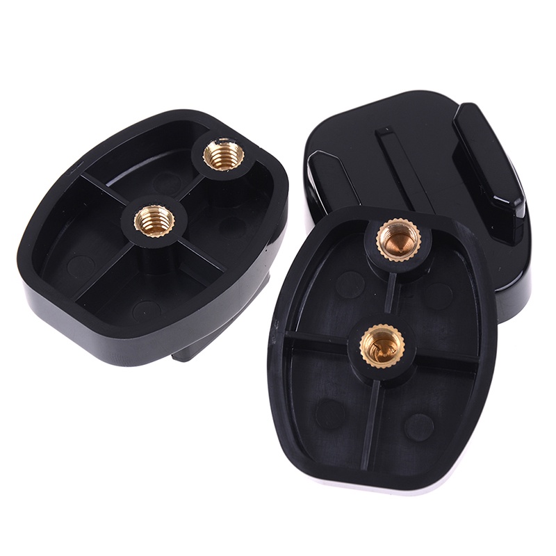 3Tấm Tháo Lắp Nhanh Gắn Giá Đỡ Ba Chân Màu Đen Kèm Đai Ốc 1 / 4 inch Cho Máy Ảnh GoPro