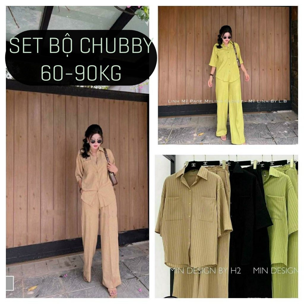 A.M CHUBBY 60-90KG Set bộ xuông Gân tăm-Hàng bán shop