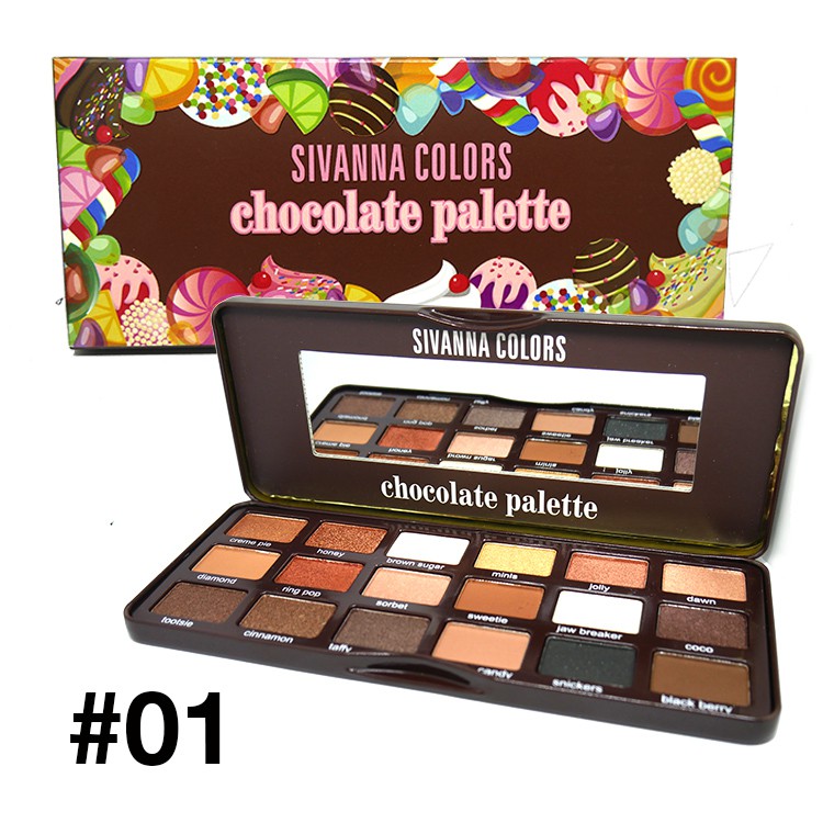 Phấn mắt Sivanna Color HF7006 Chocolate và Sweetest Thái Lan