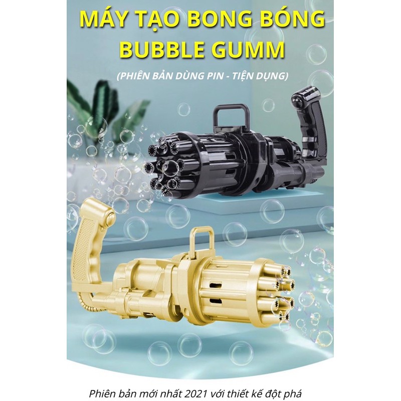 Súng Bắn Bong Bóng 8 Nòng Siêu Mạnh Mới 2021 - Đồ Chơi Siêu Hót