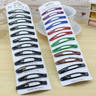 Set 2 kẹp tóc giọt nước nhiều màu
