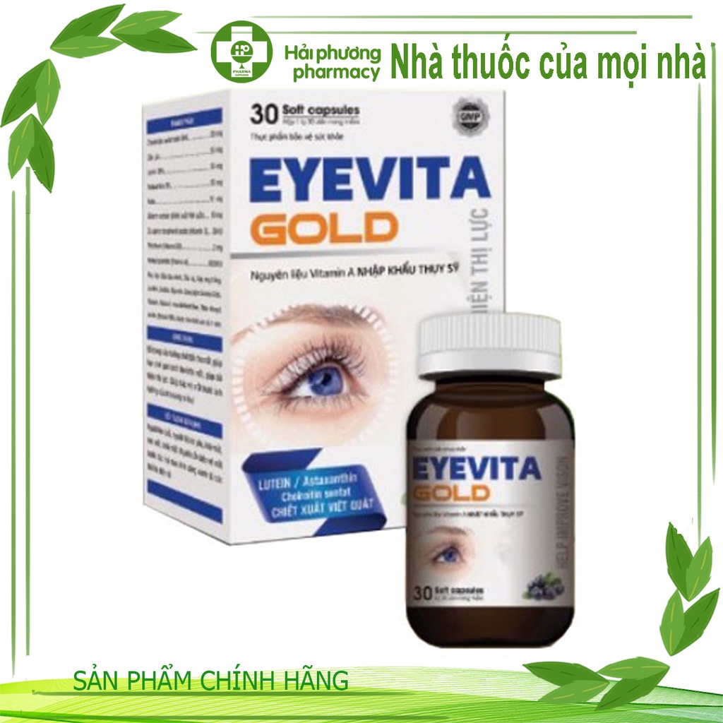 Eyevita Gold - Viên uống bổ mắt (Hộp 30 viên)