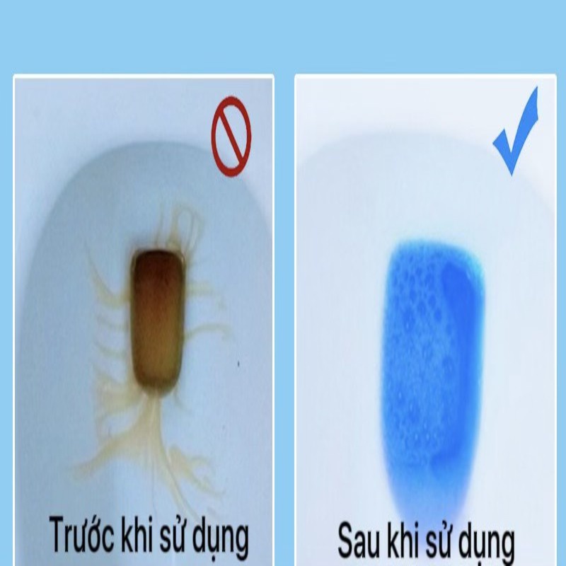 Viên thả bồn cầu khử mùi diệt khuẩn vệ sinh toilet thế hệ mới tẩy sạch mọi bám bẩn - Bịch 10 viên