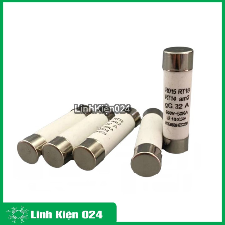 Hộp 20 Cầu Chì Sứ 10x38mm (Xịn)