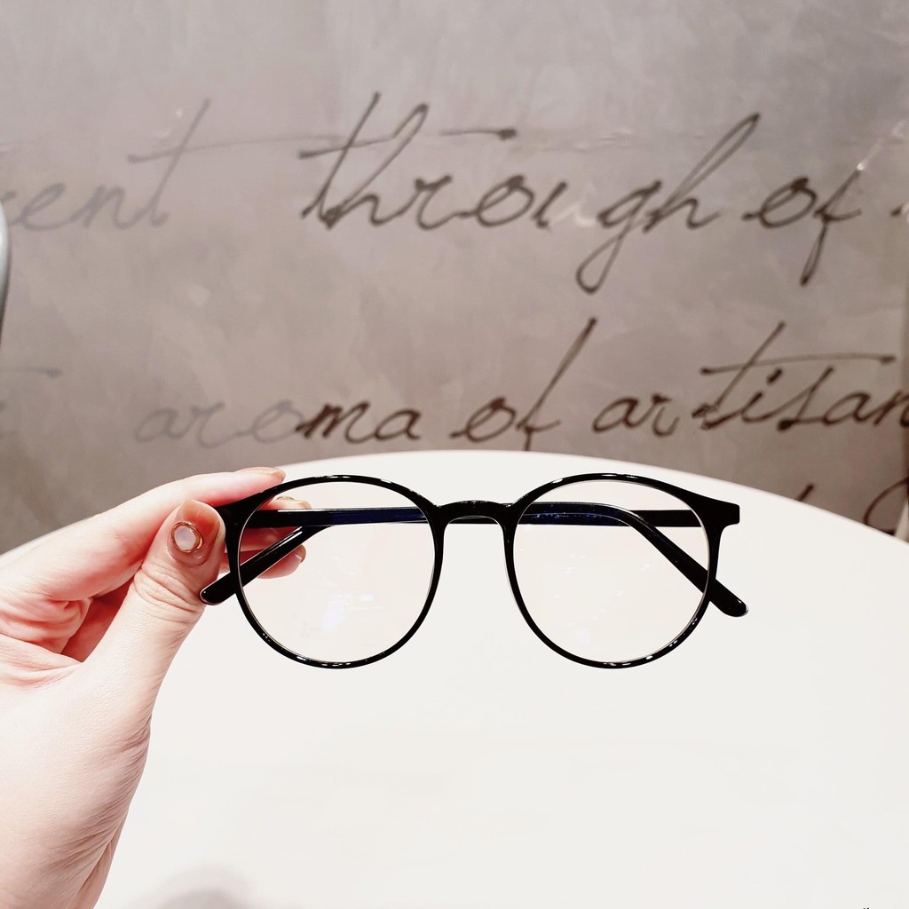 Mắt kính nam nữ giả cận mặt tròn chống ánh sáng xanh kiểu dáng cực teen trẻ trung- TATA