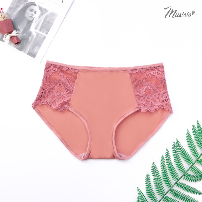 [Mã FAMALLT5 giảm 15% đơn 150k] Quần Lót Nữ Lưng Vừa Trơn Phối Ren (Mustoto MQ46) | BigBuy360 - bigbuy360.vn