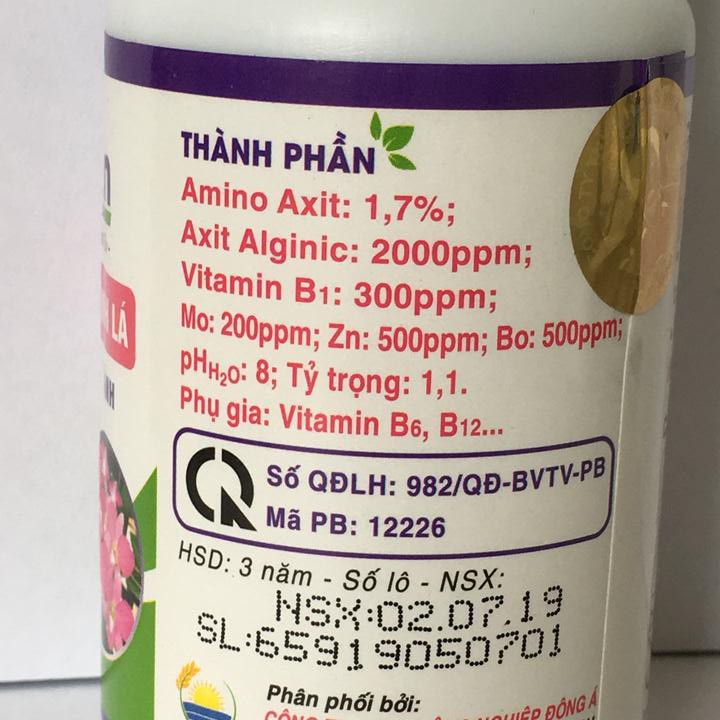 Phân bón sinh học AMI GREEN giải độc cây trồng. Tốt rễ, bật mầm, xanh lá chai 100ml.