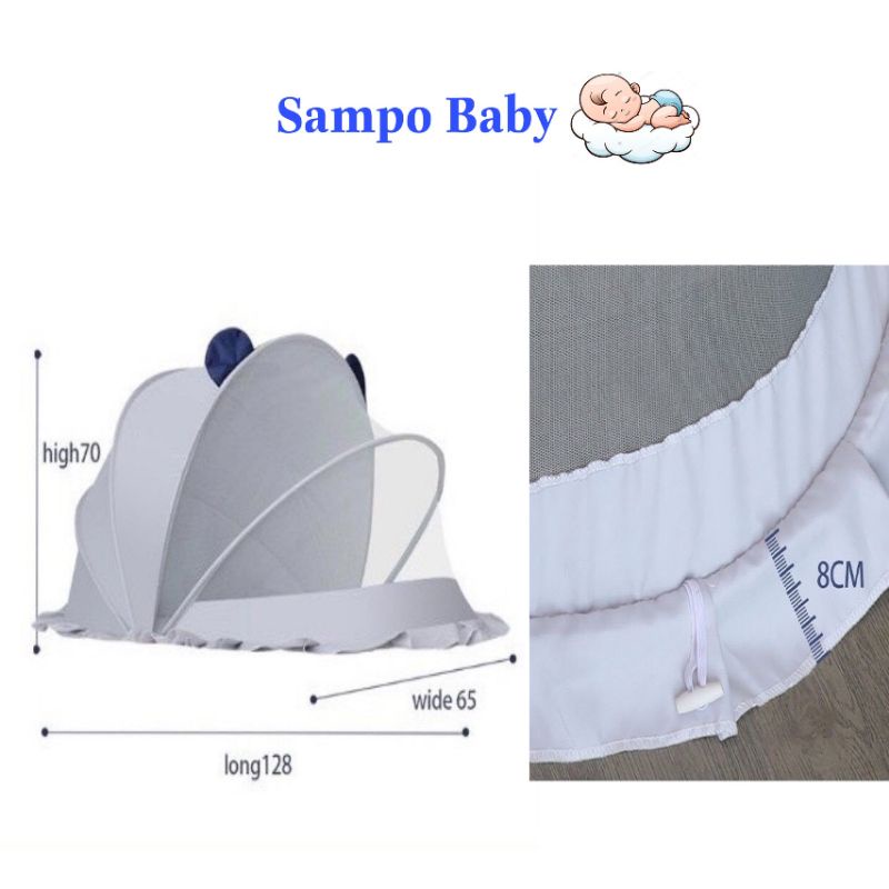 Màn Chụp Màn Ngủ Gấp Gọn Cho Bé, Chống Côn Trùng + Bảo Vệ Bé An Toàn Khi Ngủ