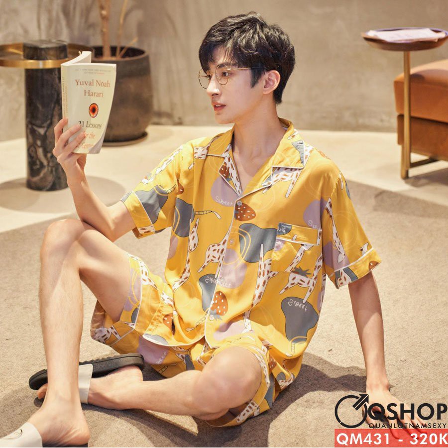 Bộ đồ pijama nam quần ngắn, tay ngắn QSHOP QM430-QM431-QM432