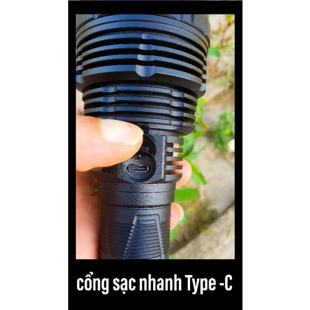 Đèn pin Stafish Z6 SFN5.2/SFN9090 2.8mm/SBT90.2 công quất 60w quang thông 6000 lumen tầm xa 800 -1000m