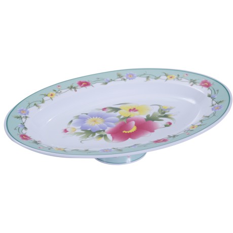 Dĩa Hột Xoài Có Chân Viền 190 DA Nhựa Melamine Cao Cấp