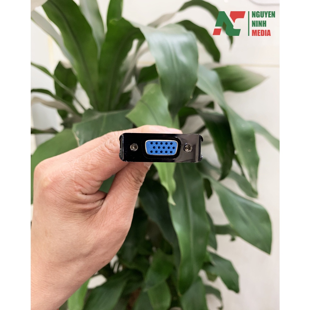 Cáp Chuyển HDMI to VGA MT-ViKi Hỗ Trợ Độ Phân Giải Full HD 1080P - Hàng Chính Hãng