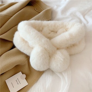 Khăn Quàng Cổ Lông Thú Giả Sang Trọng