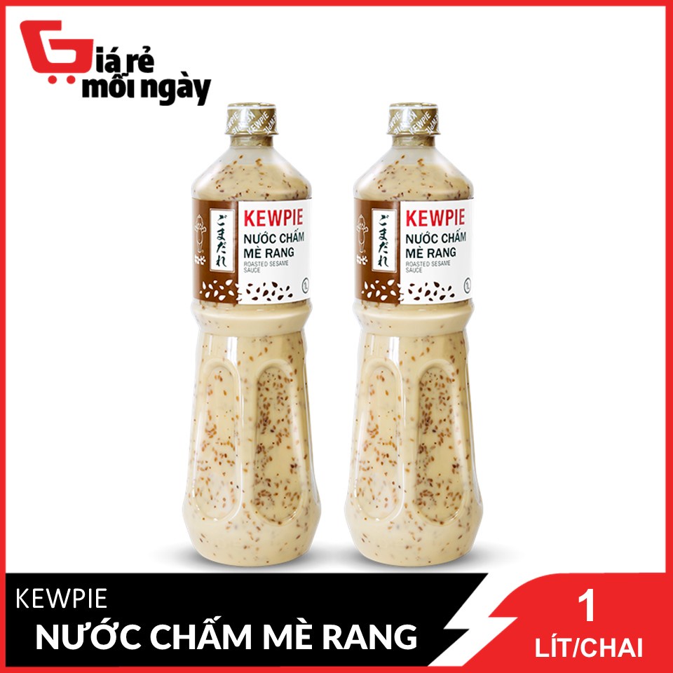 Combo 2 Chai Nước Chấm  Kewpie Mè Rang chai 1L x2