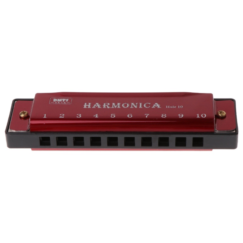 Kèn harmonica tông Đô 10 lỗ dùng để chơi nhạc Blues và làm đồ chơi giáo dục kèm hộp đựng