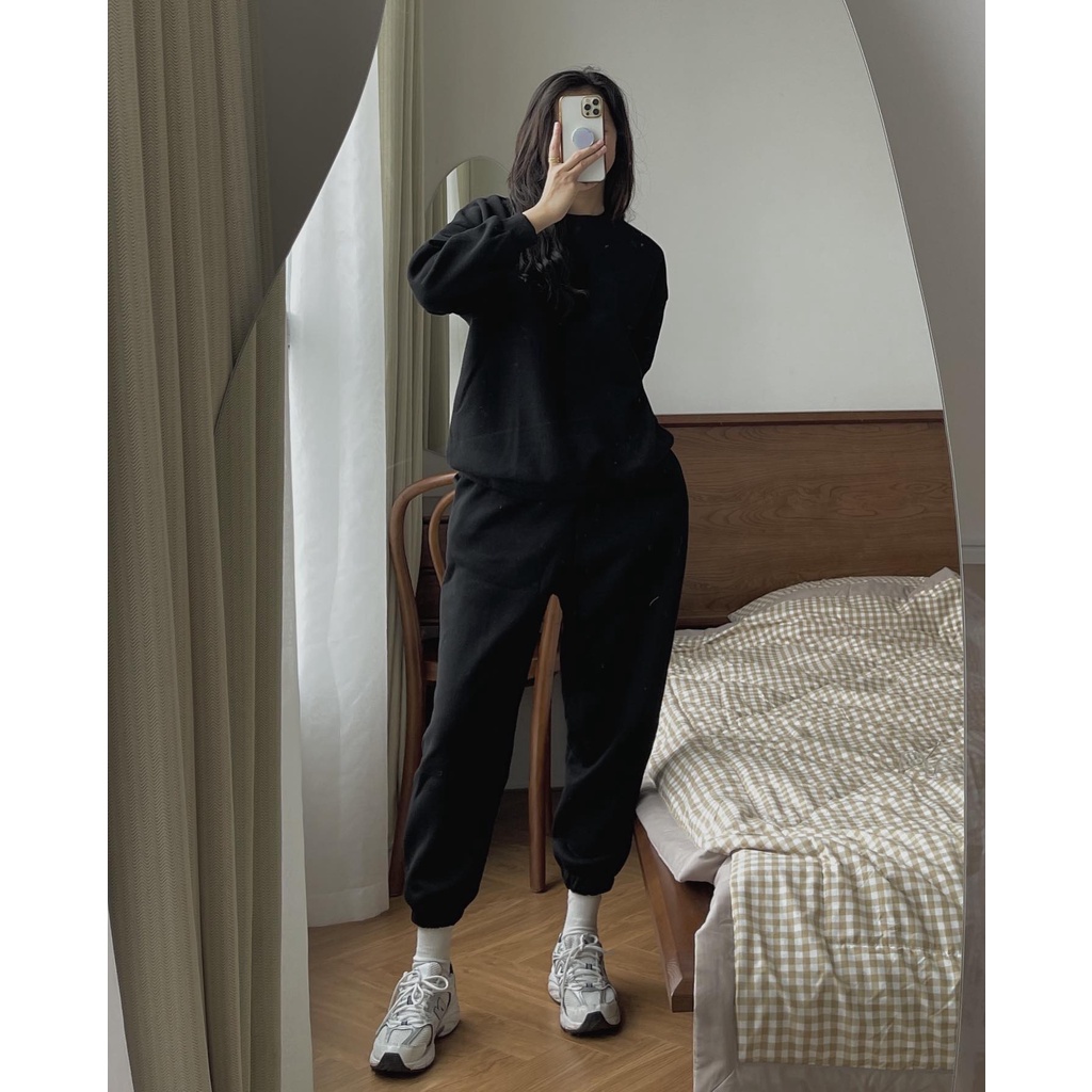 Bộ nỉ bông trơn 72832 | BigBuy360 - bigbuy360.vn