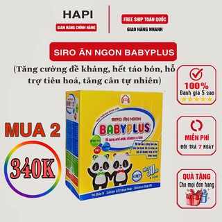 Babyplus - Siro Ăn Ngon, Hỗ Trợ Bé Ăn Ngon Ngủ Giỏi Tăng Cân Đều, Sức Đề Kháng Tốt, Cải ThiệnTáo Bón