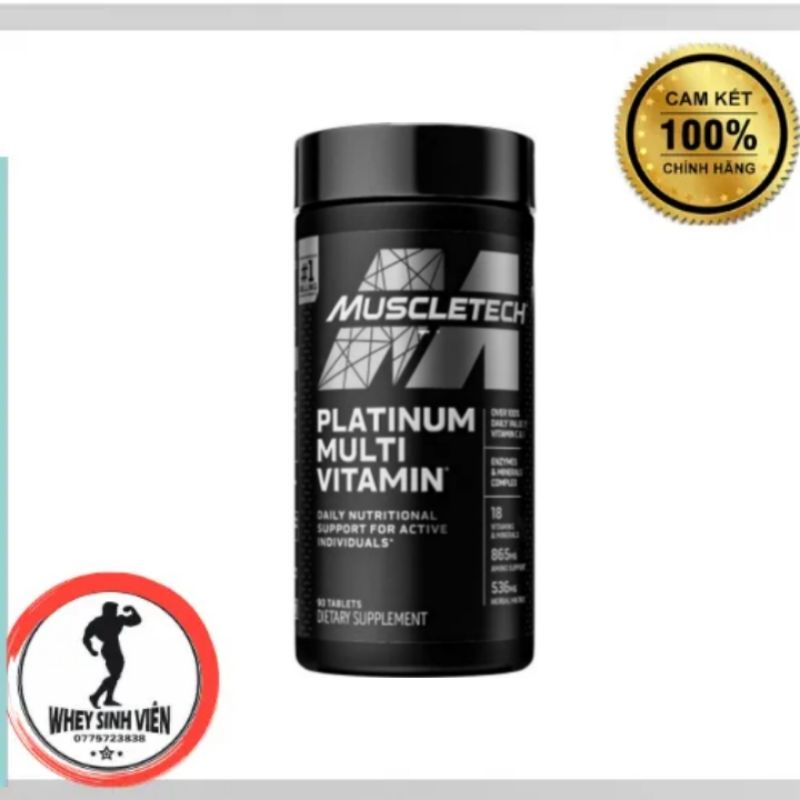 Viên Vitamin Và Khoáng Chất Tổng Hợp Platinum Multivitamin 90 Viên   wheysinhvien.com